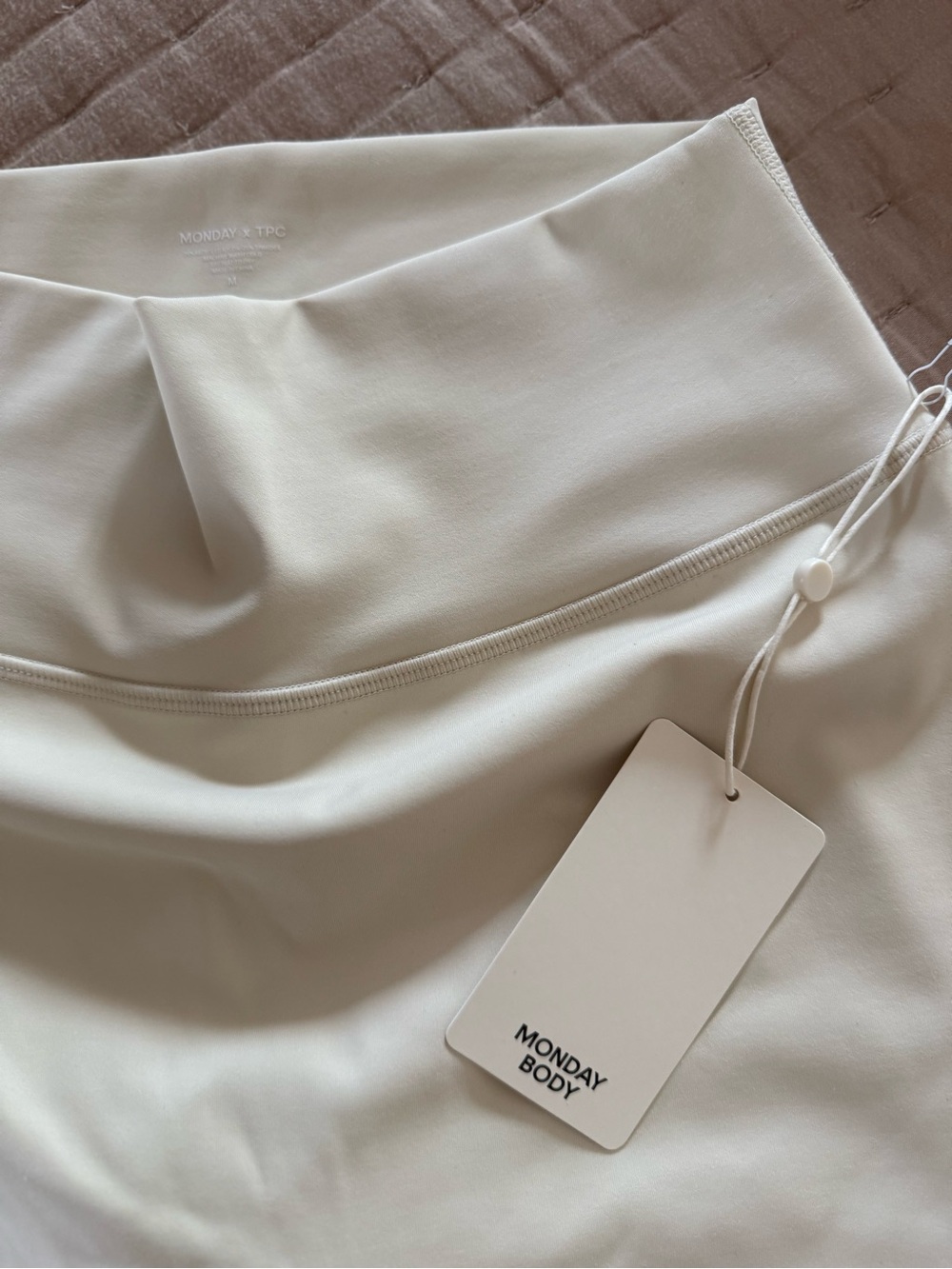 Cream Midi Skirt — High-Waist Sleek Silhouette